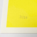 Damien Hirst //  Till Death Do Us Part - Heaven Lemon Yellow Pigment, Pink Chili Red Pop Skull // 2012