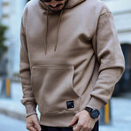 Hooded Sweatshirt // Beige (L)