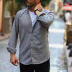 Button-Down Shirt // Light Gray (M)