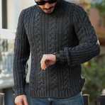 Turtle Neck Sweater // Smoked (XL)