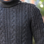 Turtle Neck Sweater // Smoked (XL)