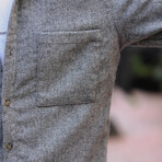Button-Down Shirt // Light Gray (XL)