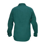 Buffalo Button Down Flannel Shirt // Green (Small)