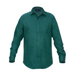 Buffalo Button Down Flannel Shirt // Green (Small)