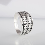 Norse Ornament Viking Ring // Silver (6)