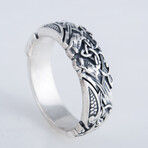 Norse Ornament Ring // Silver (11.5)