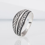 Viking Ornament Ring // Silver (9.5)