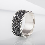 Floral Ornament Ring // Silver (10.5)