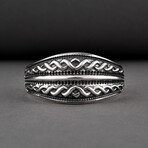 Viking Ornament Ring // Silver (9.5)