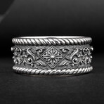 Floral Ornament Ring // Silver (7)