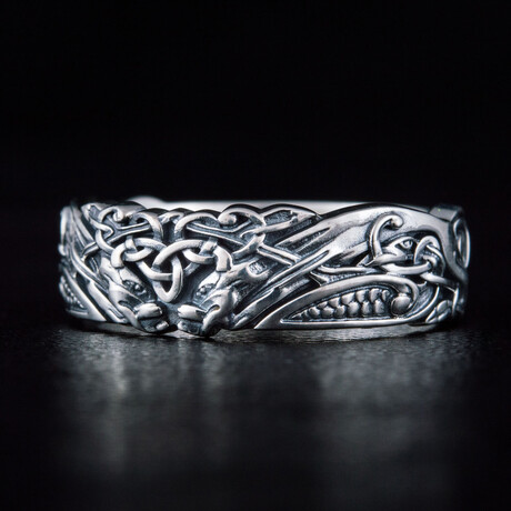 Norse Ornament Ring // Silver (6)