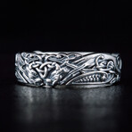 Norse Ornament Ring // Silver (11.5)