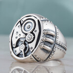 Steampunk Style Ring // Silver (6)
