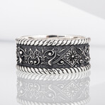 Floral Ornament Ring // Silver (11)