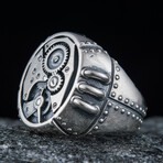 Steampunk Style Ring // Silver (11)