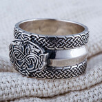 Norse Wolves Ring // Silver (9)