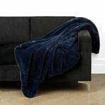 Brady Blanket // Navy Blue