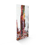 Signature Series Glass Heater // Abstract Series "Happy New York" (48"L x 16"W)