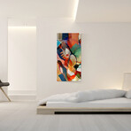 Signature Series Glass Heater // Abstract Series "Quarter 3" (48"L x 16"W)