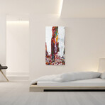 Signature Series Glass Heater // Abstract Series "Happy New York" (48"L x 16"W)