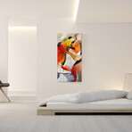 Signature Series Glass Heater // Abstract Series "Promise Me" (48"L x 16"W)