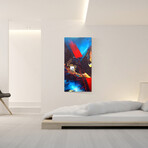 Signature Series Glass Heater // Abstract Series "Encounter" (48"L x 16"W)