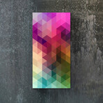 Signature Series Glass Heater // Abstract Series "Colorful Blurring" (48"L x 16"W)