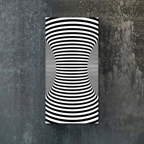 Signature Series Glass Heater // Abstract Series "Vasarely Column" (48"L x 16"W)