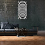 Signature Series Glass Heater // Abstract Series "Vasarely Column" (48"L x 16"W)