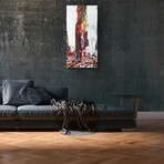 Signature Series Glass Heater // Abstract Series "Happy New York" (48"L x 16"W)