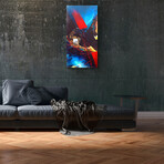 Signature Series Glass Heater // Abstract Series "Encounter" (48"L x 16"W)