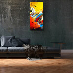 Signature Series Glass Heater // Abstract Series "Introspection" (48"L x 16"W)