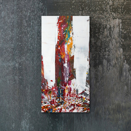 Signature Series Glass Heater // Abstract Series "Happy New York" (48"L x 16"W)