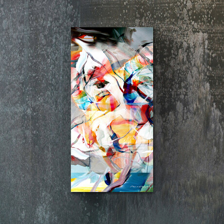 Signature Series Glass Heater // Abstract Series "Schubert Man" (48"L x 16"W)