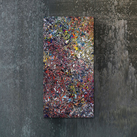 Signature Series Glass Heater // Abstract Series "Retiens la Nuit" (48"L x 16"W)