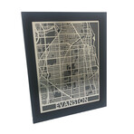 Stainless Steel Map // Evanston