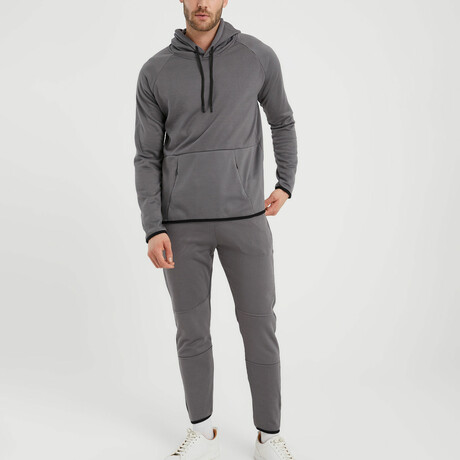 Tommy 2 Piece Set // Jacket + Pants // Smoke (XS)