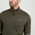 Clinton 2 Piece Set // Jacket + Pants // Olive Green + Black (L)