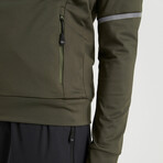 Clinton 2 Piece Set // Jacket + Pants // Olive Green + Black (L)