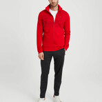 Cam 2 Piece Set // Jacket + Pants // Red + Black (2XL)