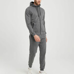 Angelo 2 Piece Set // Jacket + Pants // Anthracite (2XL)