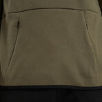 Clay 2 Piece Set // Jacket + Pants // Olive Green + Black (2XL)