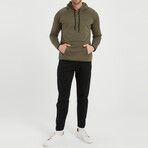 Clay 2 Piece Set // Jacket + Pants // Olive Green + Black (2XL)