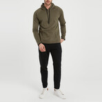 Clay 2 Piece Set // Jacket + Pants // Olive Green + Black (2XL)