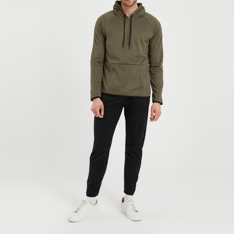 Clay 2 Piece Set // Jacket + Pants // Olive Green + Black (XS)