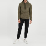 Clay 2 Piece Set // Jacket + Pants // Olive Green + Black (2XL)