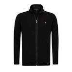 Genil Zip Up Sweatshirt // Black (XL)