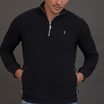Javala Zip Up Sweatshirt // Black (XL)