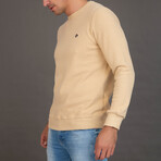 Matachel Round Neck Sweatshirt // Beige (XL)