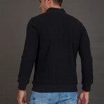 Javala Zip Up Sweatshirt // Black (2XL)